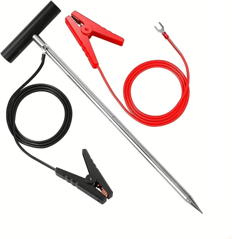 YSLDSKER Electric Fence Wire Grounding Rod, Connect Electric Fence Charger Solar Powered, Solar Electric Fence Lead Wire with Alligator Clip, for Generator Electric Fence - Image 1